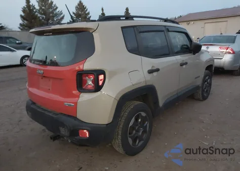 2016 Jeep Renegade Sport из США, поврежденный, VIN ZACCJBAW3GPD90170